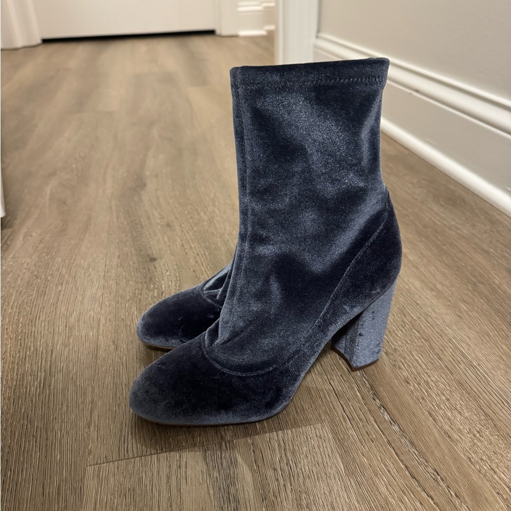 Sam Edelman Velvet Ankle Boots